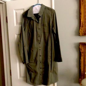 Shift dress or long top over leggings